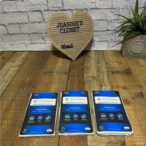 AllerEase Maximum Allergy Pillow Protector  - 3 Pack 2 King 1 Queen Nwt